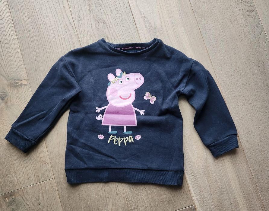 Śliczna bawełniana, ocieplana bluza Peppa Pig. Cool Club. R. 98. Stan