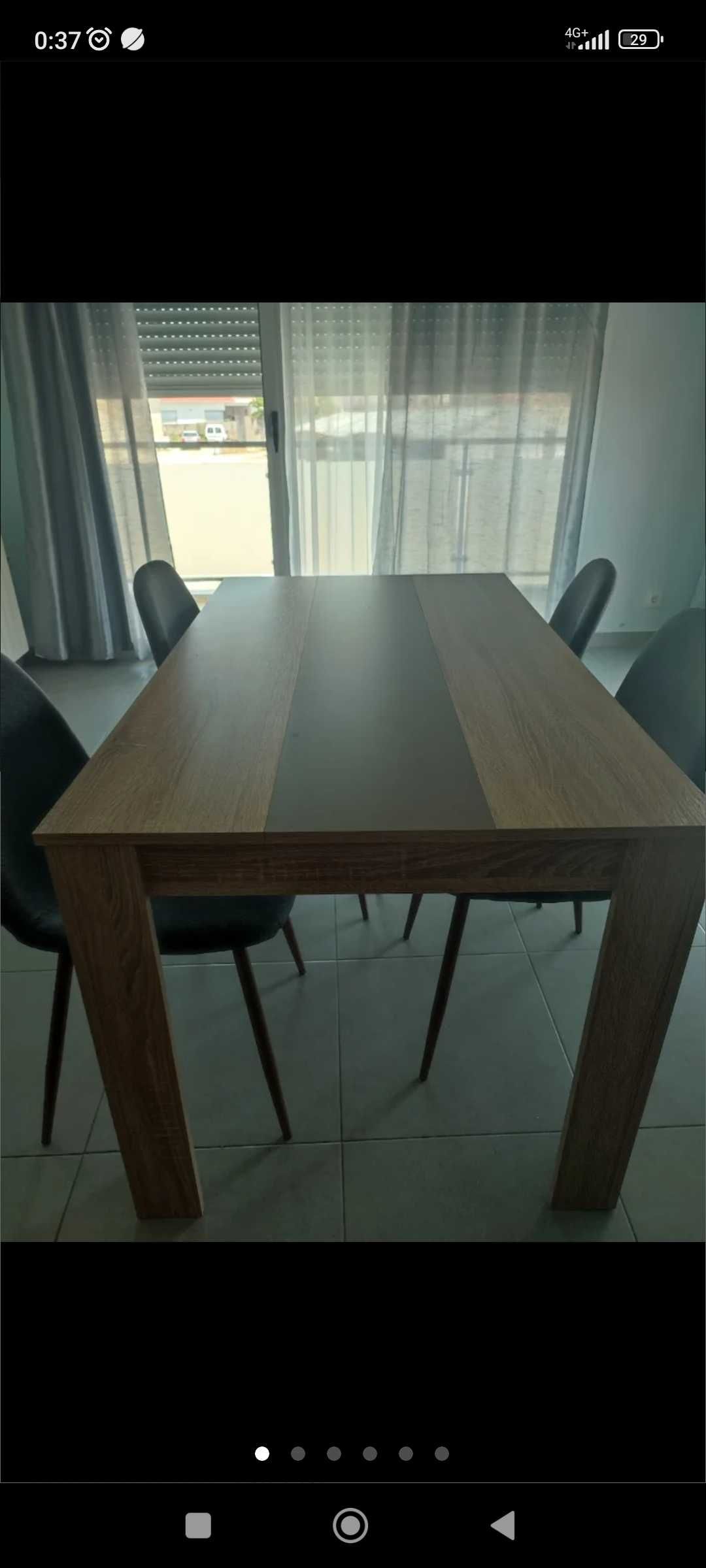 Mesa cor carvalho 135x80 cm