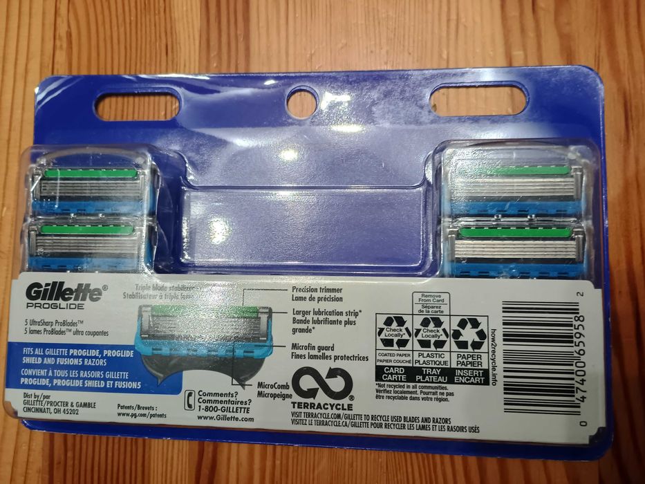 Gillette Proglide 12 картриджів \ Зроблено в США