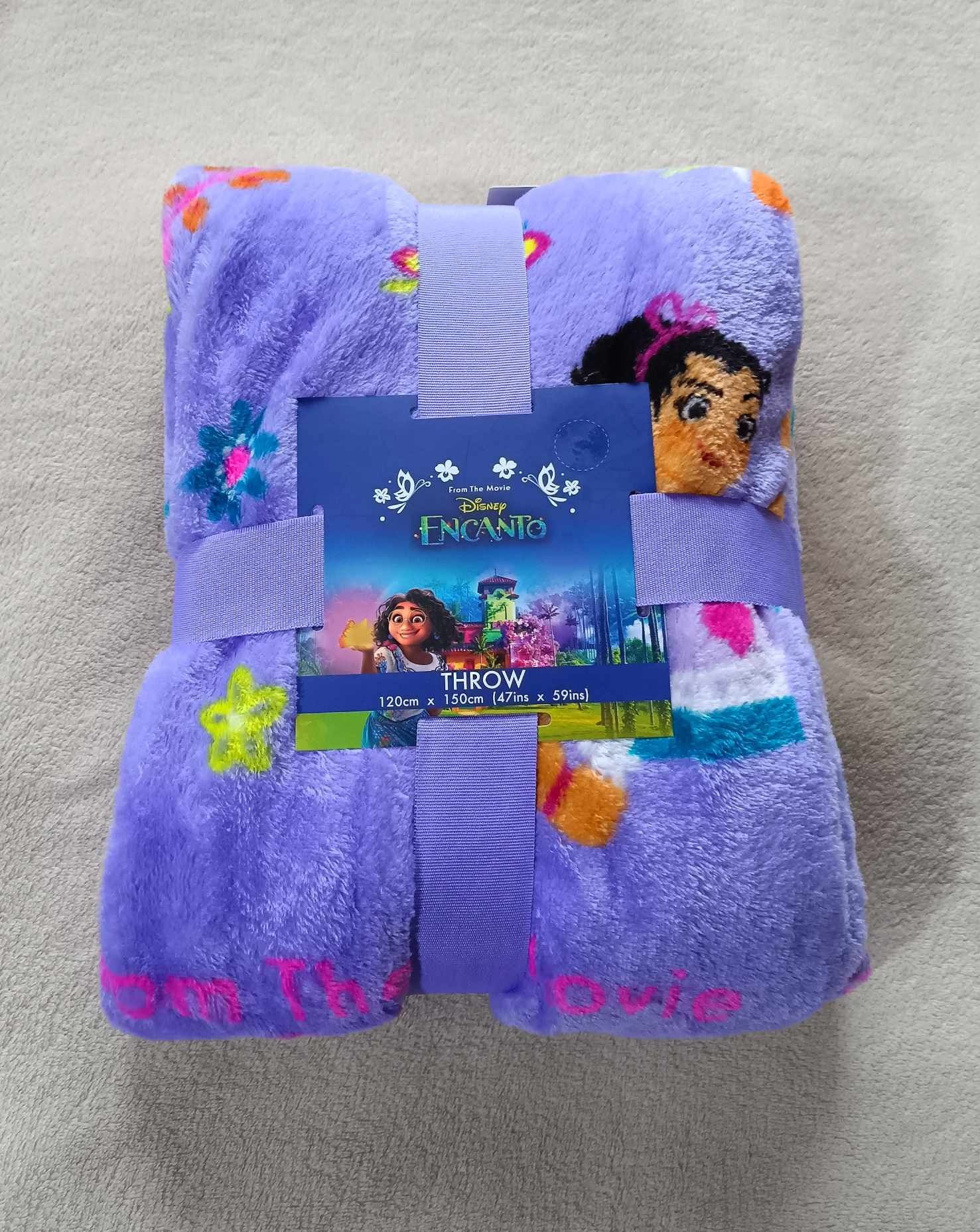 Encanto Disney koc narzuta 120x150 fiolet