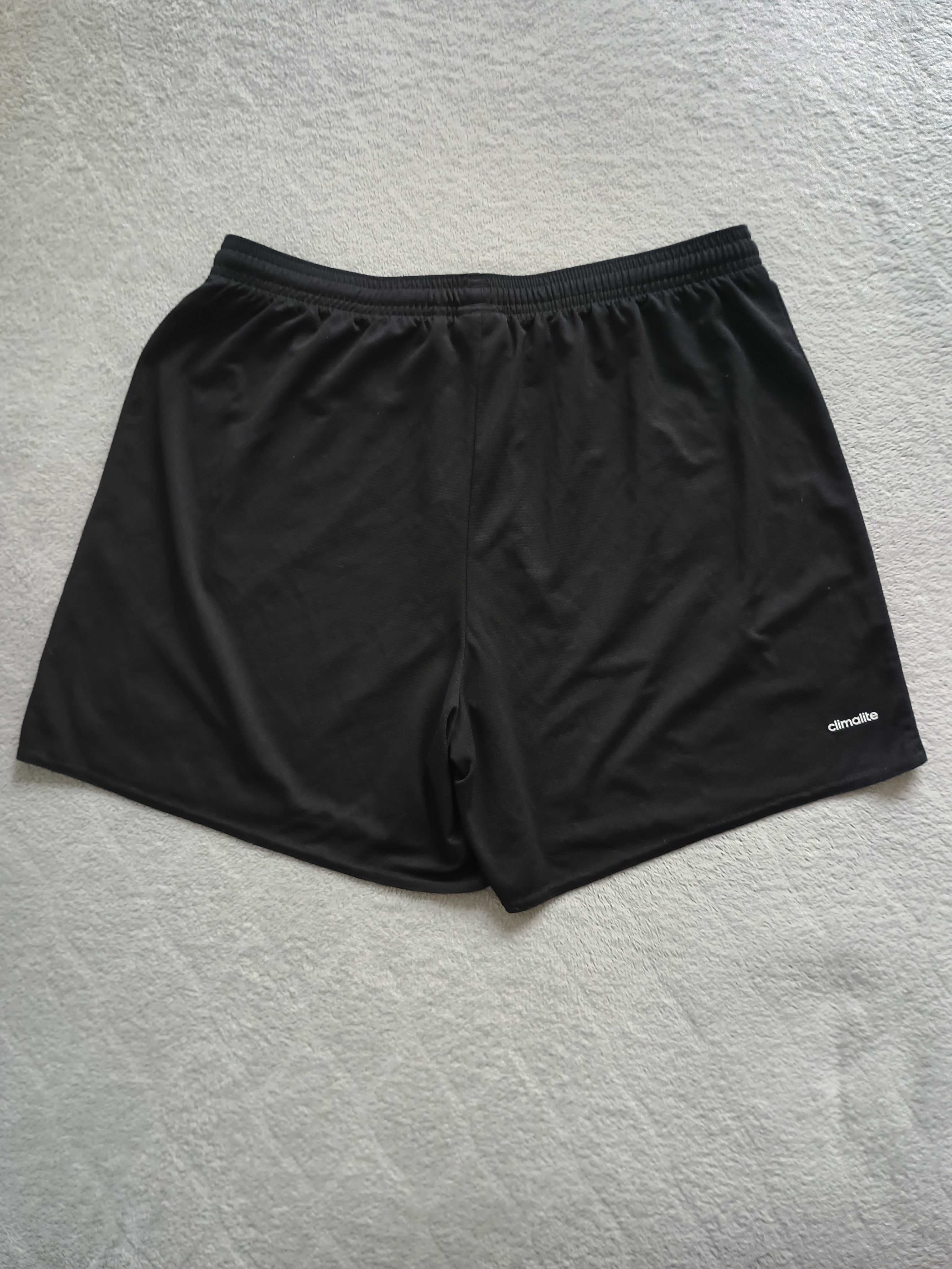 Męskie spodenki/szorty treningowe Adidas - rozmiar L, czarno-białe