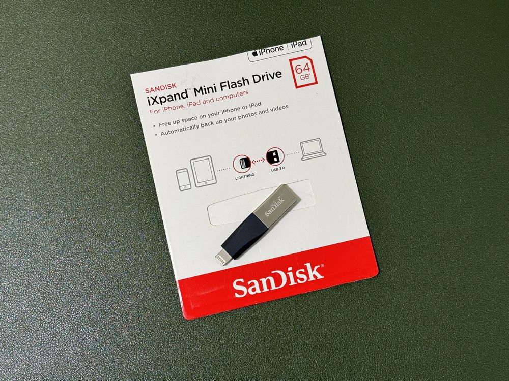 Флеш-память Sandisk iXpand Mini 64Gb USB 3.0/Lightning for Apple