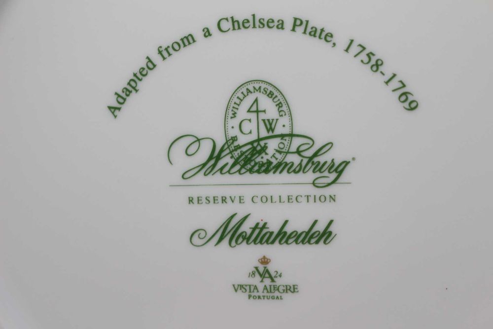 Prato Raso Mottahedeh Williamsburg Chelsea Bird  Vista Alegre