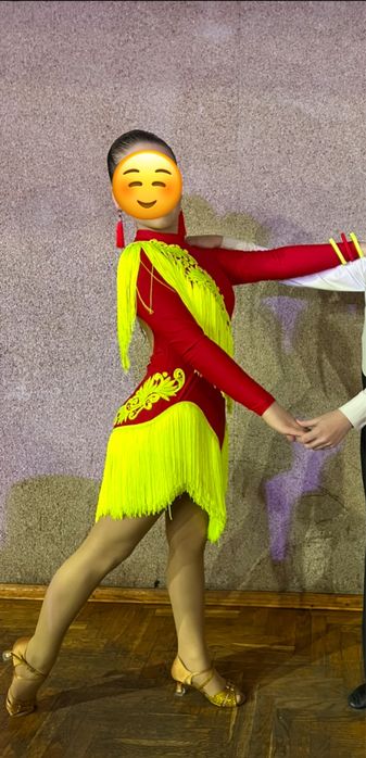 Сукня для бальних танців, латина, юніори