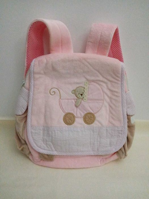 Mochila em veludo para bebé - Artigos NOVOS