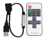 Kontroler taśmy LED Mini ściemniacz RF zdalny interfejs USB (5-24V)