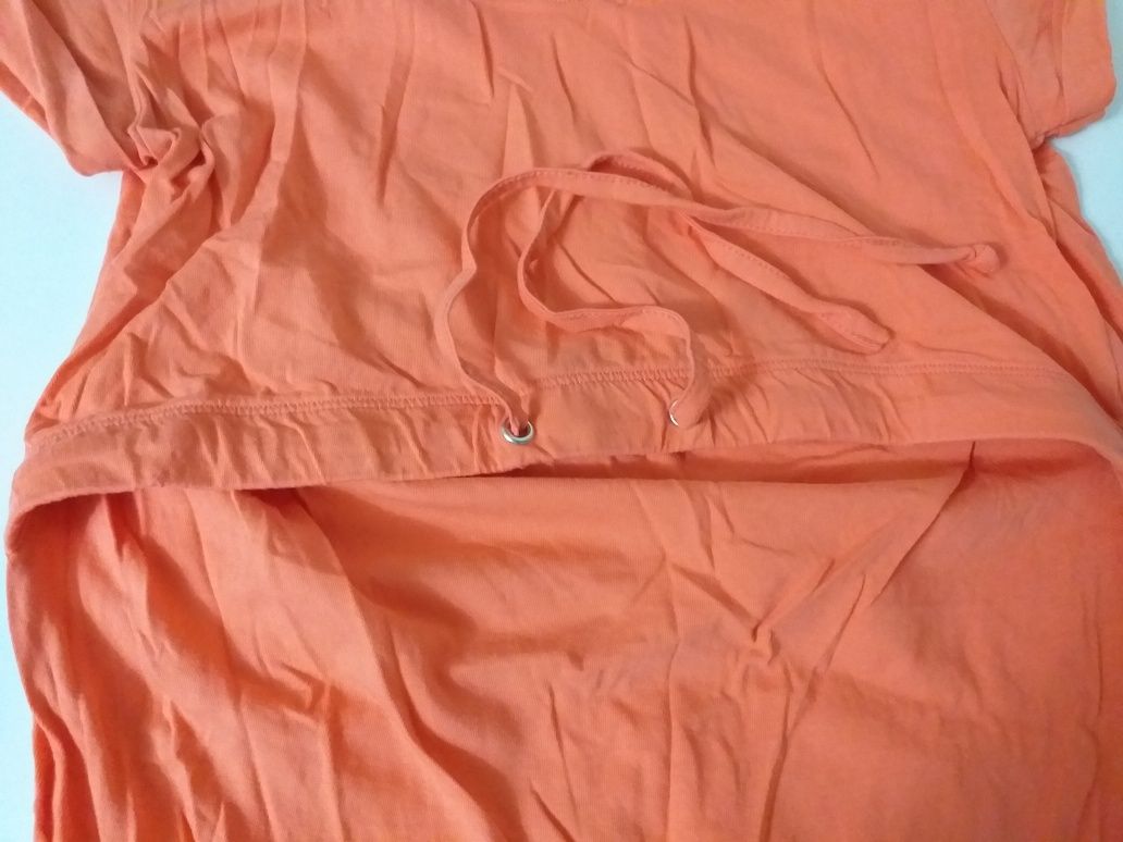Sukienka do karmienia rozmiar M łososiowo pomarańczowa