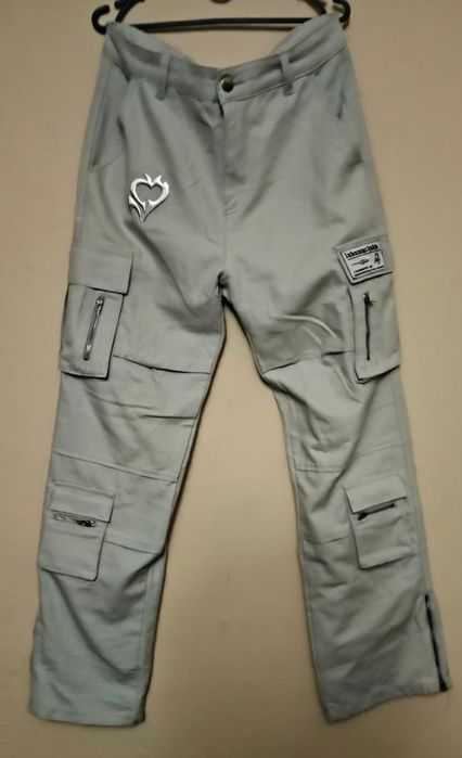 Lukamachain штани білі панк гранж  вуличний стиль