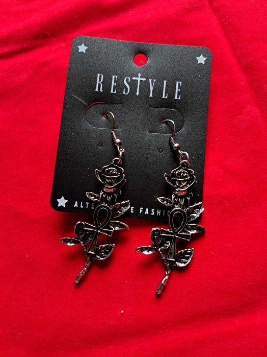 Rose Ankh Silver Gotycka Biżuteria Restyle gothic goth