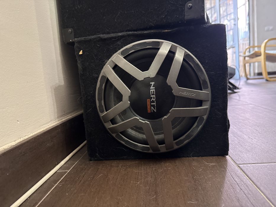 Sistema de som a funcionar