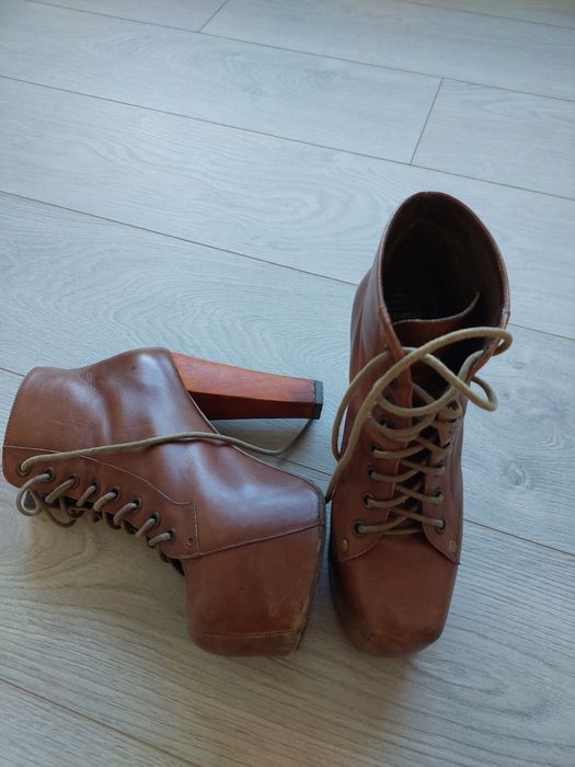 Botas salto alto Jeffry Campbell castanho