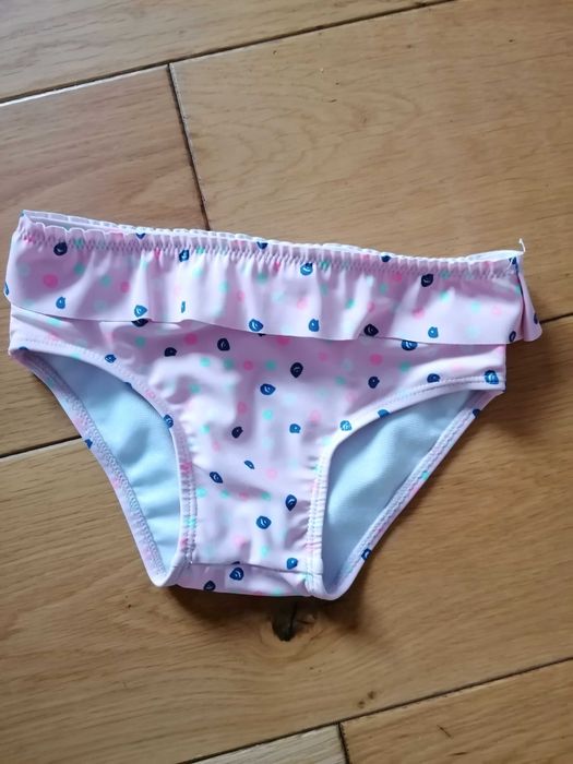 Pepco dół stroju kąpielowego majtki grochy róż 92 cm 18-24m.