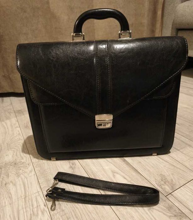 Neseser Aktówka Teczka Męska na Dokumenty Skórzana