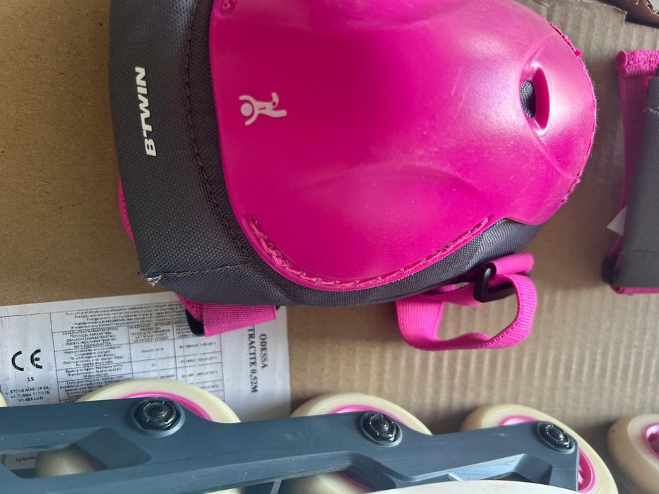 Rolki dziecięce rozmiar 34 36 stan idealny