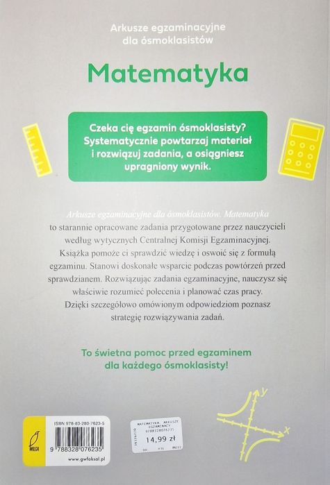 Matematyka arkusze egzaminacyjne dla ósmoklasisty