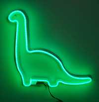 Neon LED dinozaur - lampa, oświetlenie