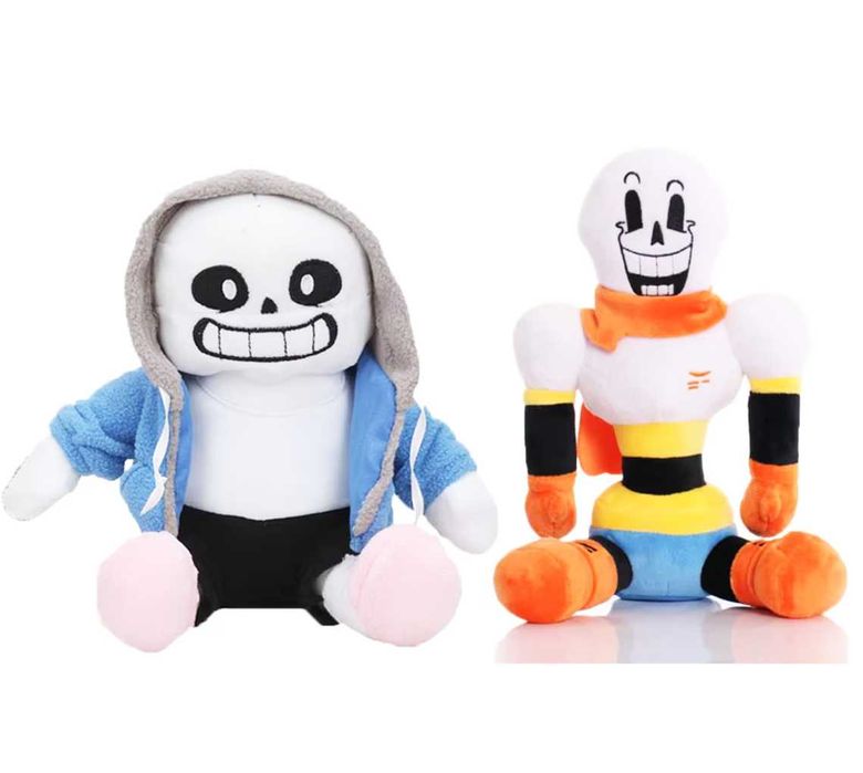 Мягкая игрушка Санс 20 см и Папирус 30 см Undertale Андертейл