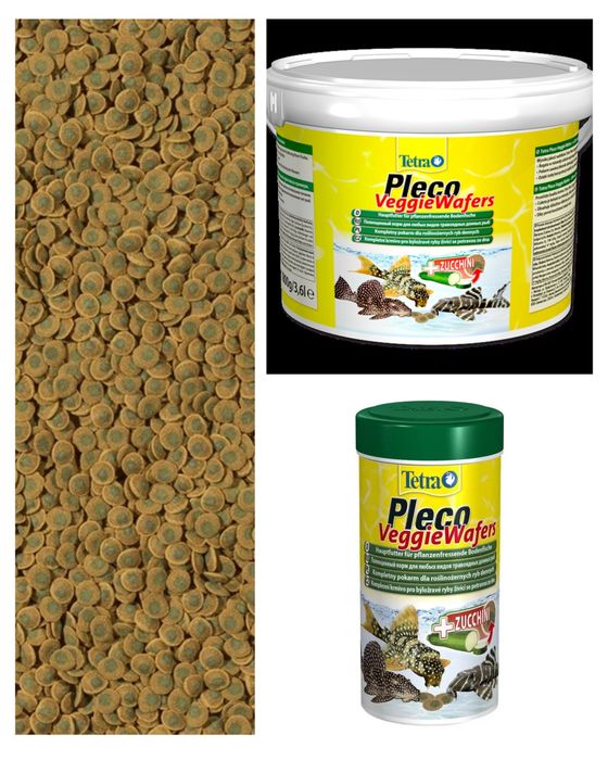 Корм для рыб Tetra Pleco Veggie Spirulina Wafers таблетки для сомиков
