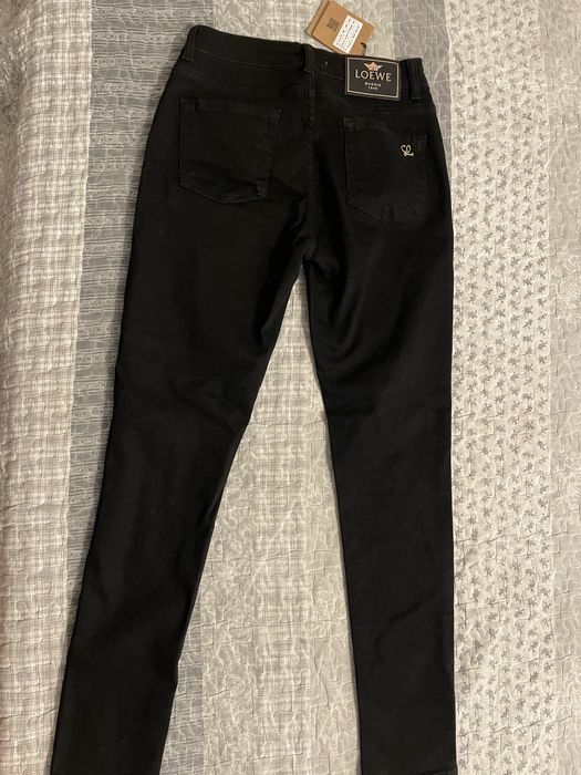 Jeansy czarne spidnie rurki skinny M Loewe