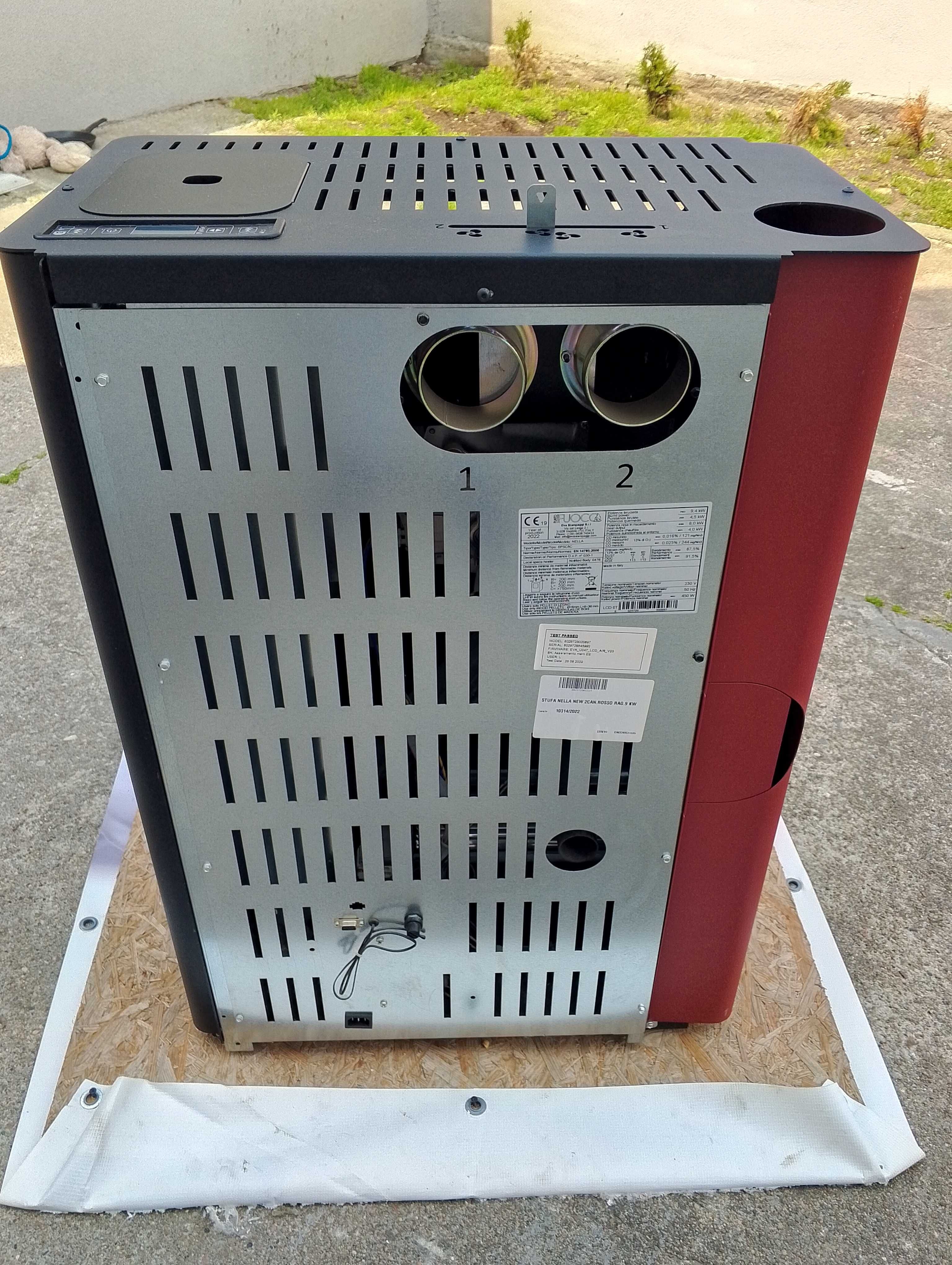 Piec-kominek na pellet Nella new 9kw 3 nadmuchy