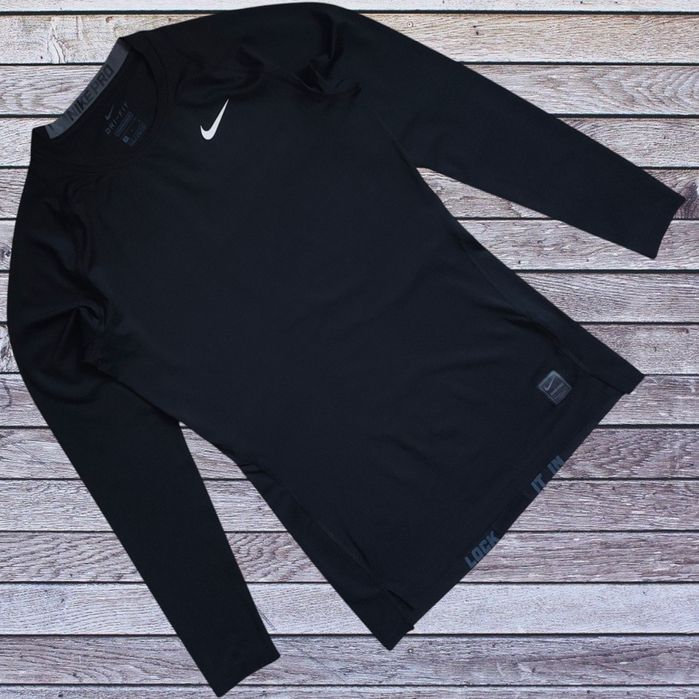 Компресійний лонгслів Nike Pro black (Розмір М)