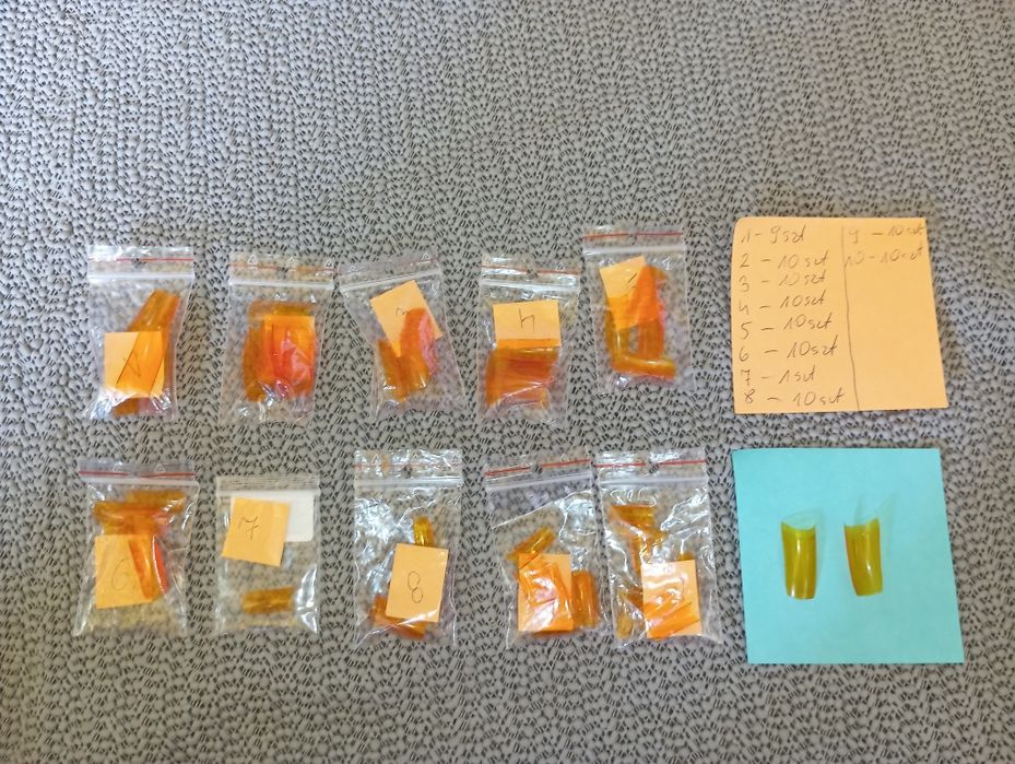 Szablony/ formy do stylizacji paznokci, 90 szt