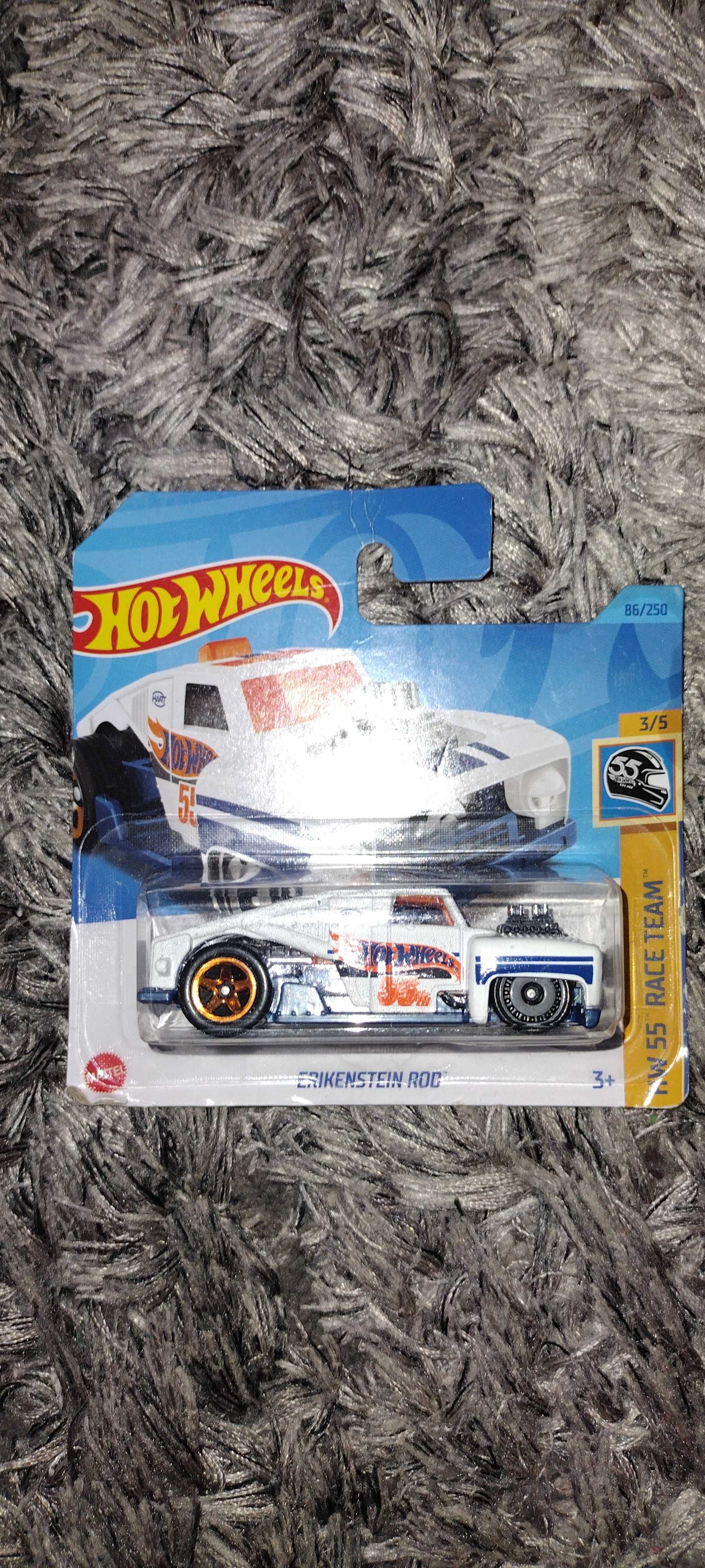 Hot wheels biały erikenstein rod