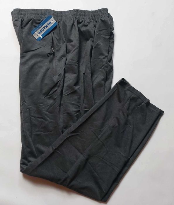 Spodnie męskie dresowe bez ściągaczy Dun Y-41392 r 4XL obwód do 124cm