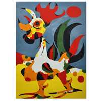 Joan Miro, kogut, plakat 50x70 cm