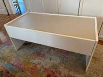 Mesa IKEA crianças (mesa de atividades c/arrumação, branco/cinzento)