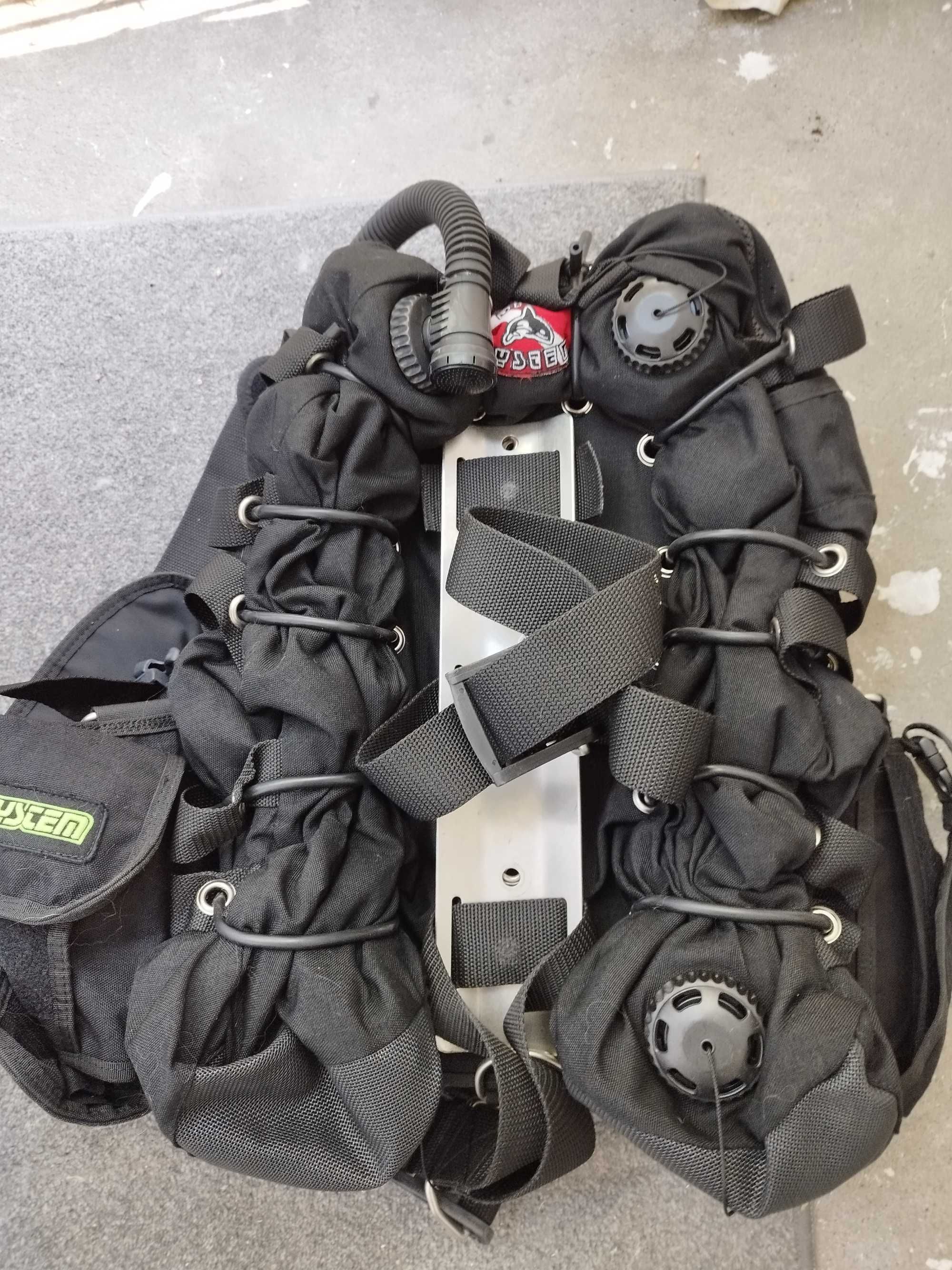 Kamizelka/BCD/Jacket techn. Dive System Tech Deep 2x40L starsza.wersja