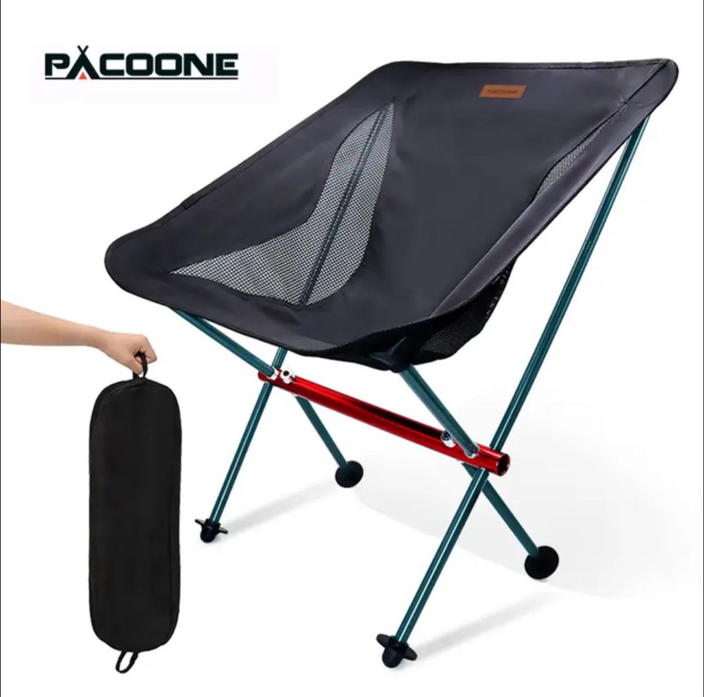 Портативний надлегкий кемпінговий стілець Pacoone