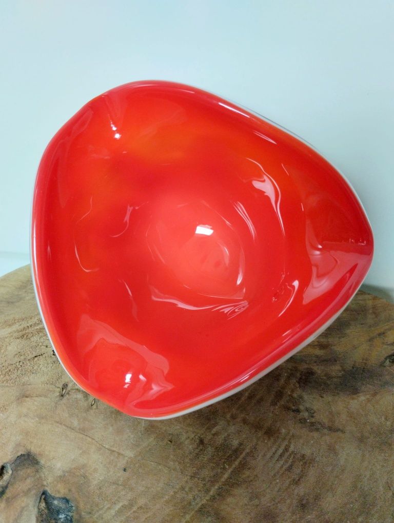 Miska miseczka artystyczna handmade szkło rękodzieło vintage