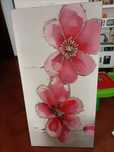 Tela decorativa rosa