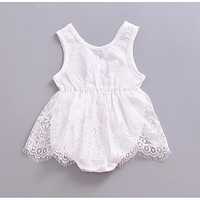 Babygrow Branco Renda