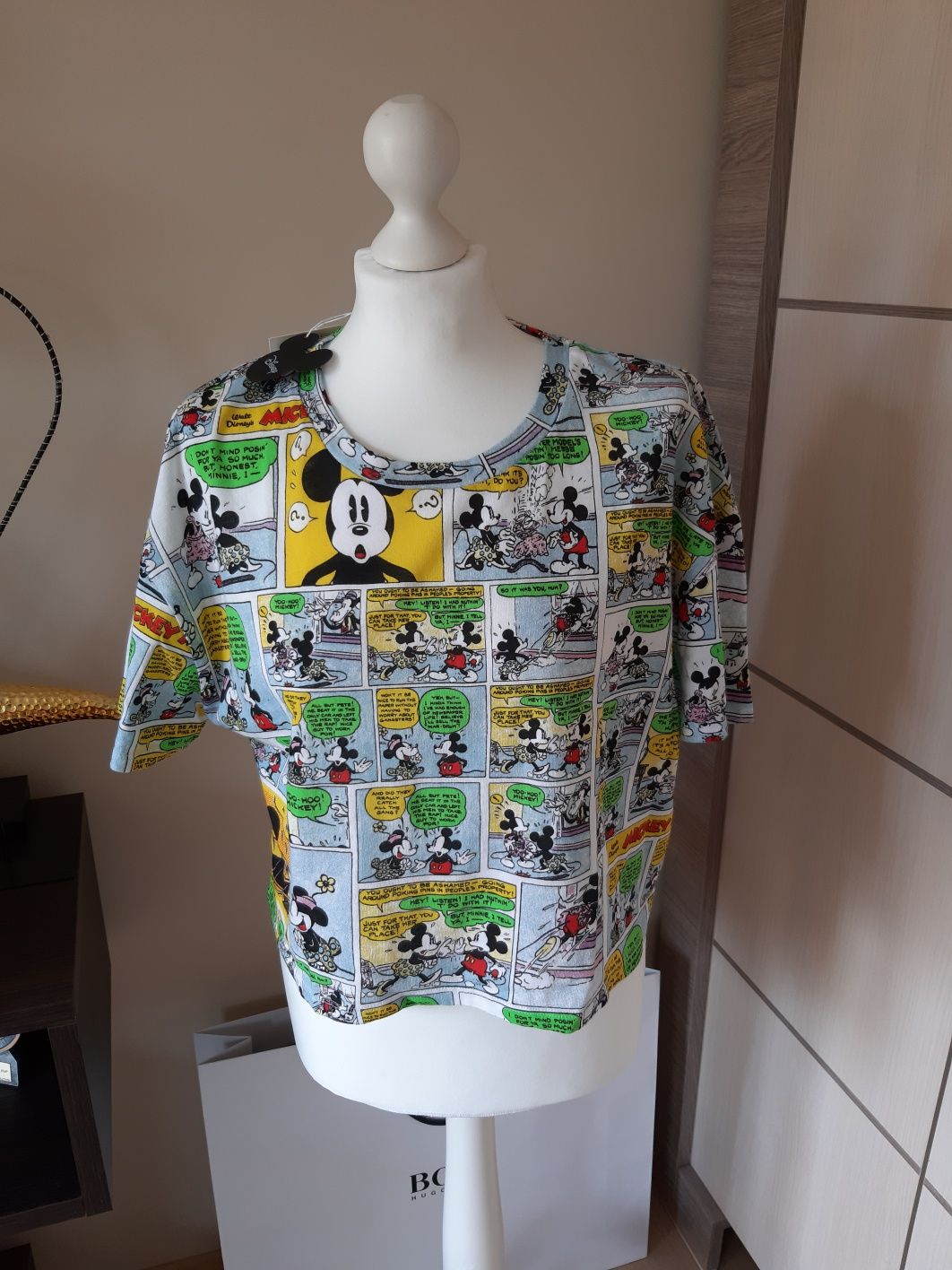 Koszulka tshirt bawełna Zara myszka miki L disney limited Edition
