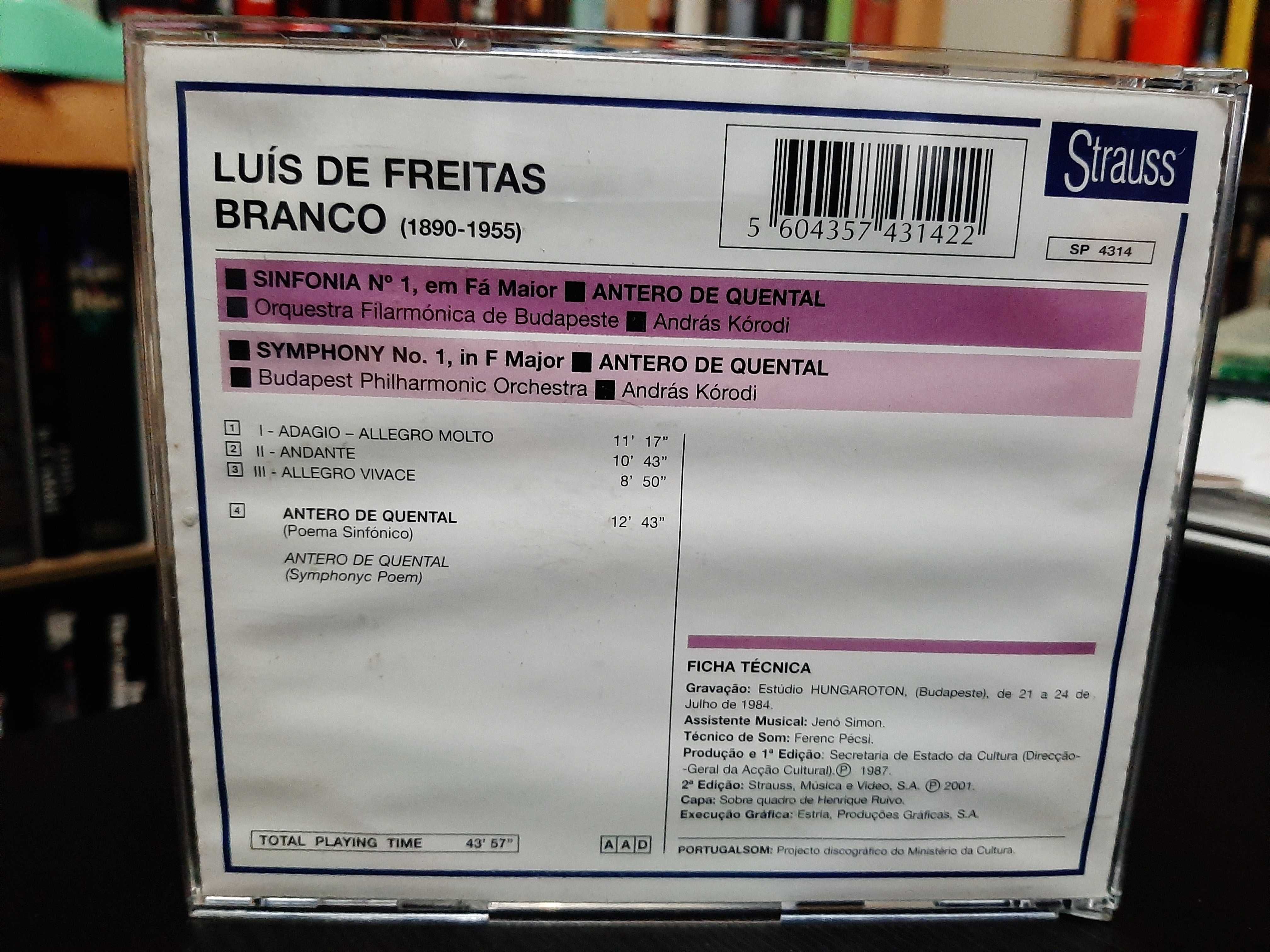 Luís de Freitas Branco – Symphony N° 1 • Antero De Quental – A. Kórodi