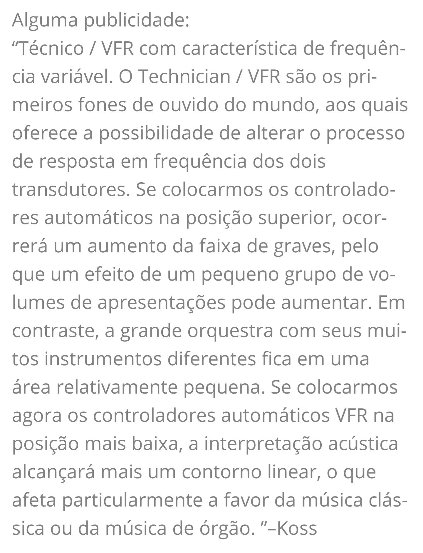 Headphones Koss TECHNICIAN / VFR (RAR0)
