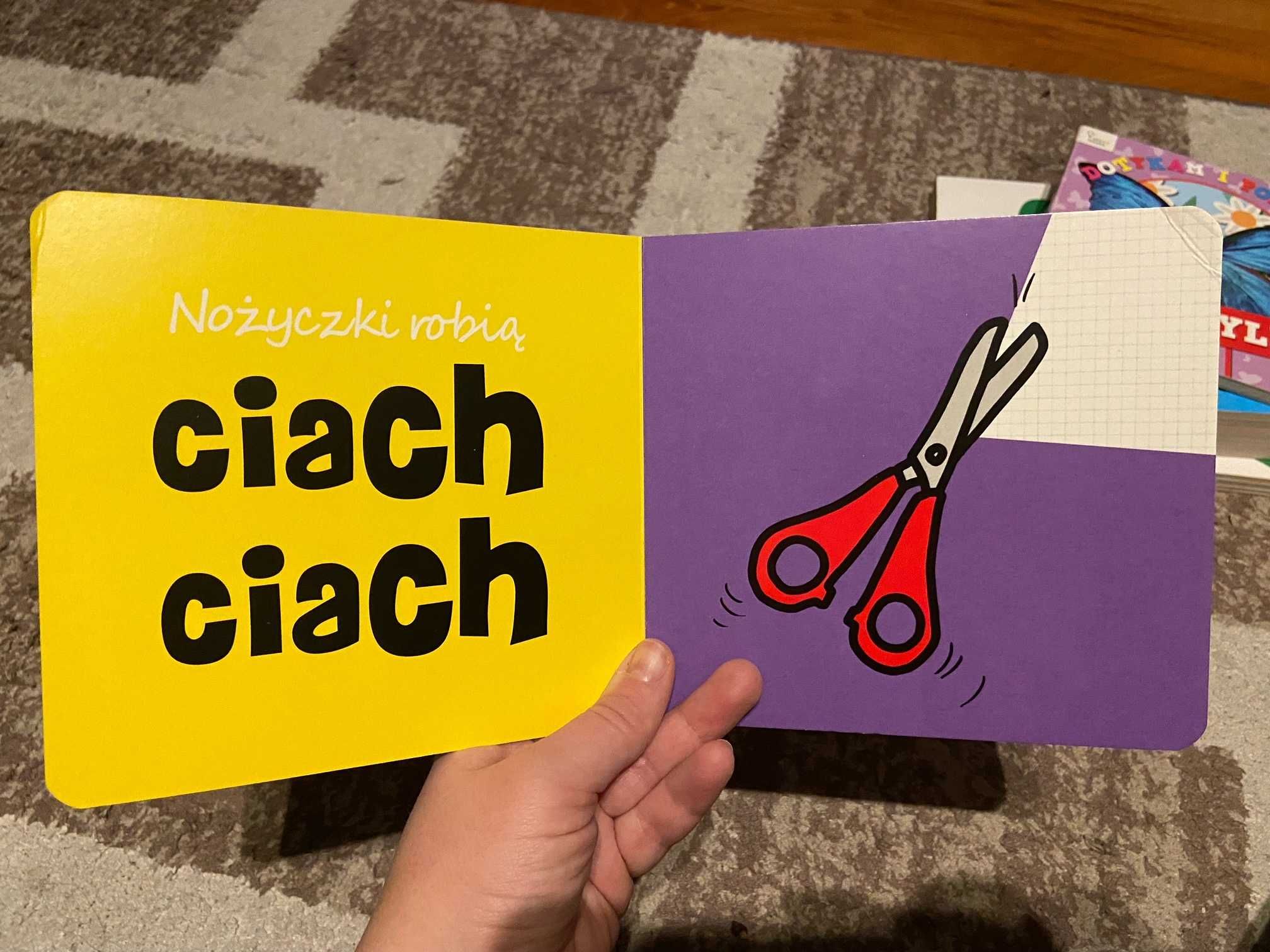 Książeczka dla dzieci Onomato, czyli zabawa dźwiękami, kartonowa