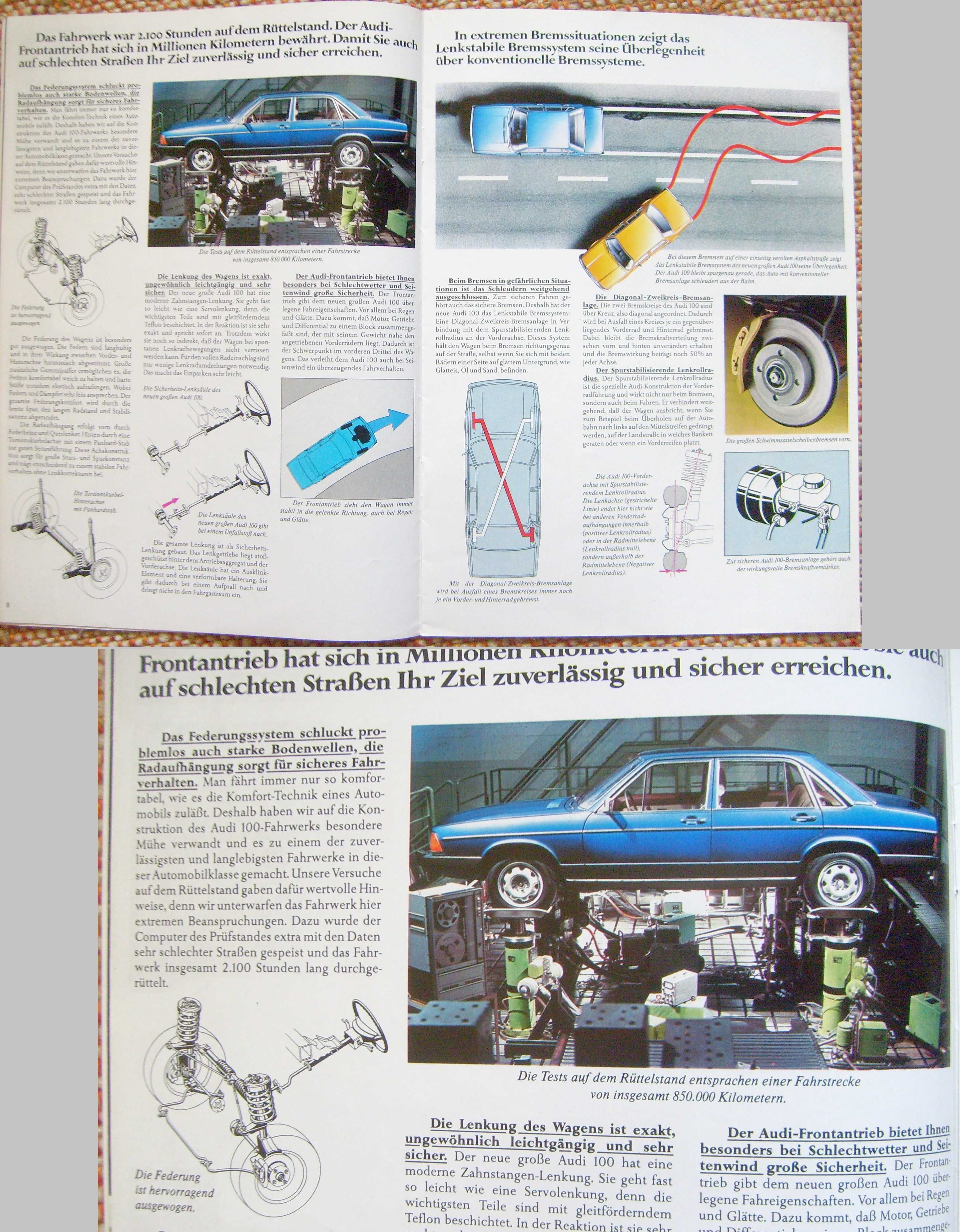 AUDI 100 / druga generacja C2 / 1976 * prospekt 24 str. / Wyprzedaż !