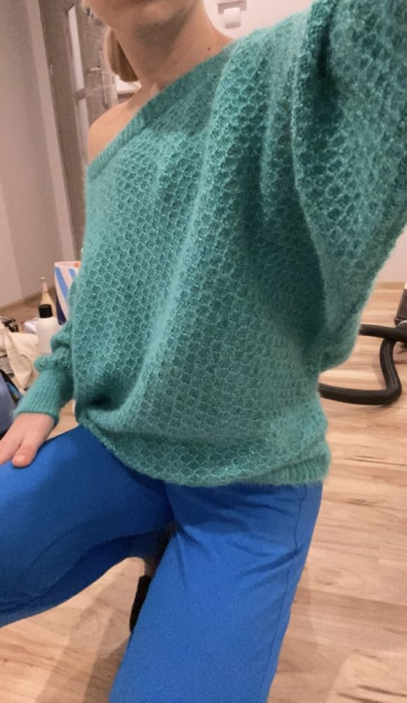 Sweter nietoperz, ciepły