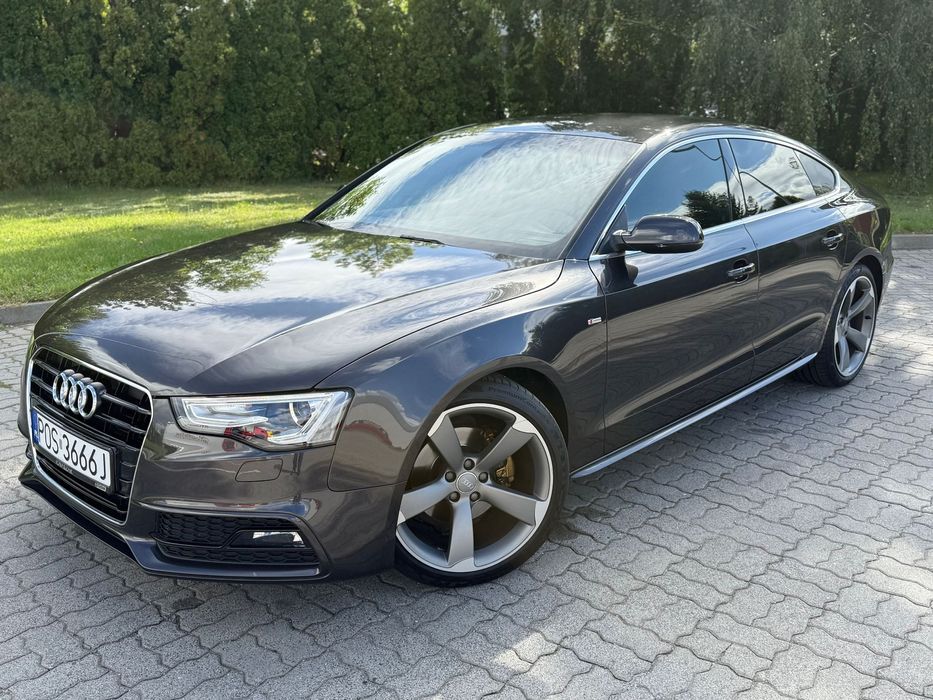 Audi A5 Pełen S-Line ! 2.0 TDI 150ps AUTOMAT 2016 Sportback Navi Rotory 19”