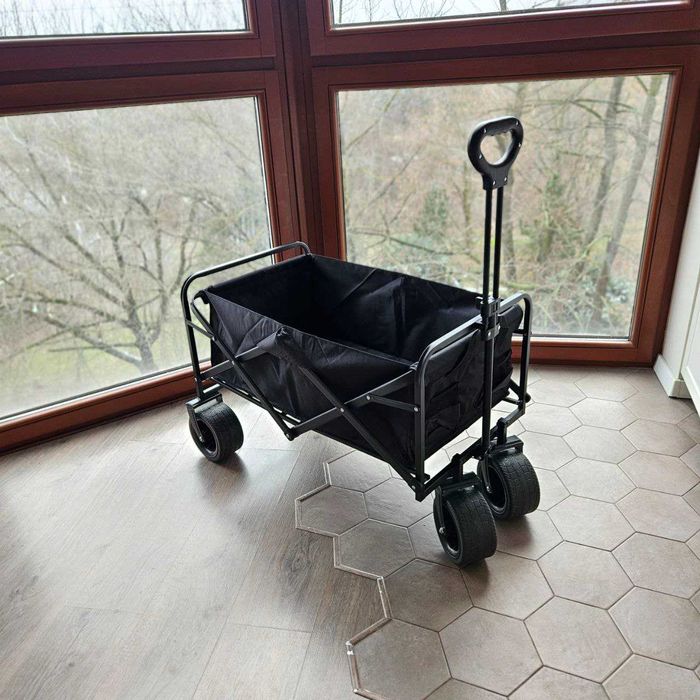 Mocny Duży Wózek Wędkarski Transportowy 150KG 150L Koła XXL Na Ryby