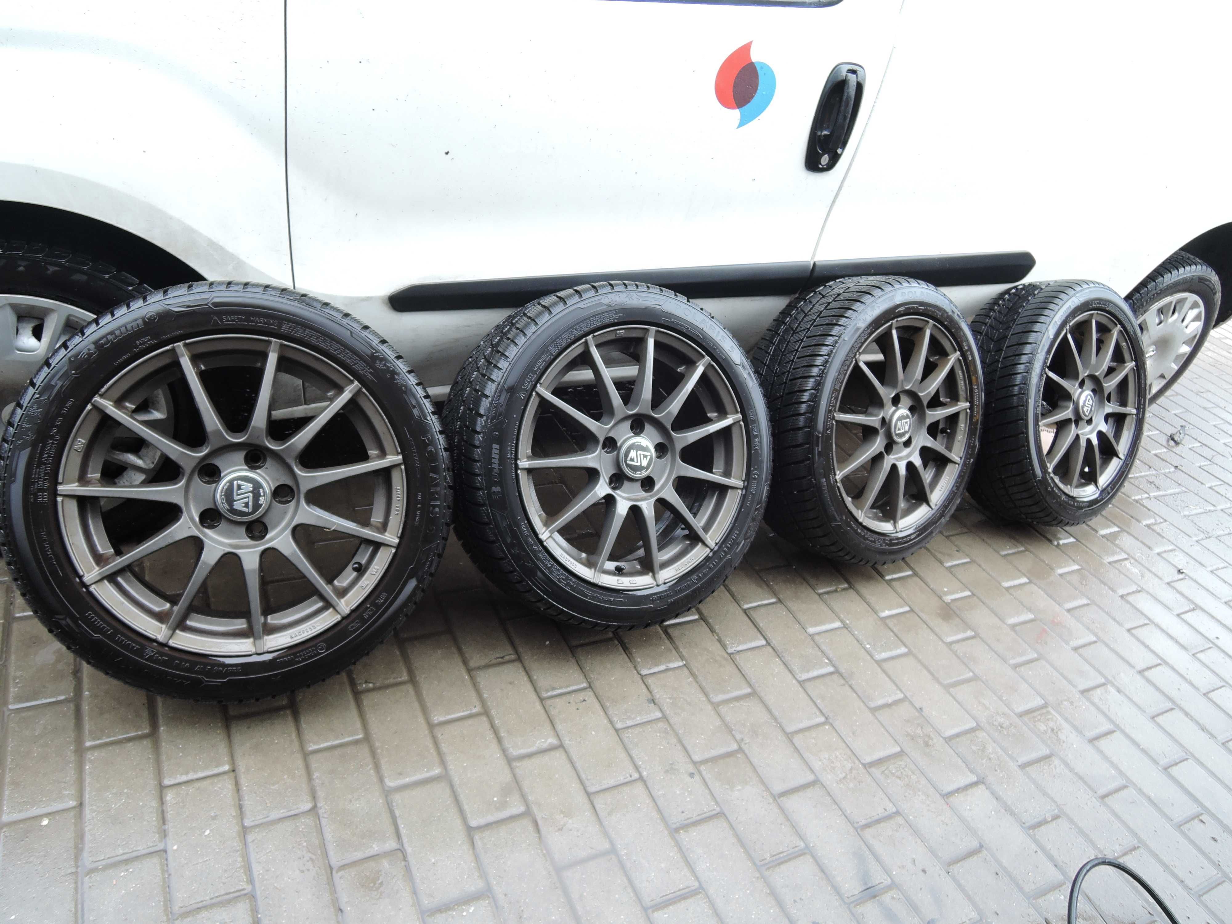 Felgi MSW 17 5x112 et 35  orginał opony zima nowe