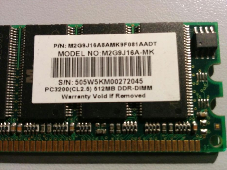 Memória RAM 512MB DDR (x3)