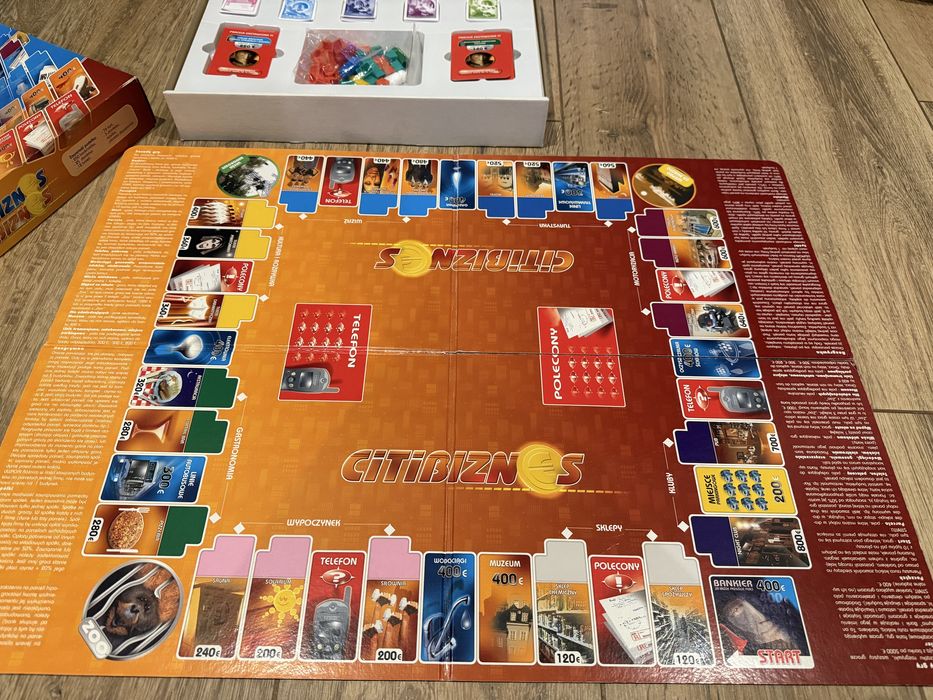 Gra 2 w 1 opakowaniu Infobiznes i citybiznes w stylu Monopoly