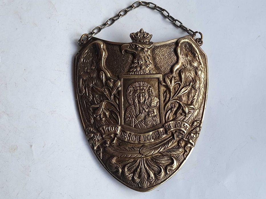 Ryngraf Narodowe Siły Zbrojne z Matką Boską i orłem w koronie (15 cm)