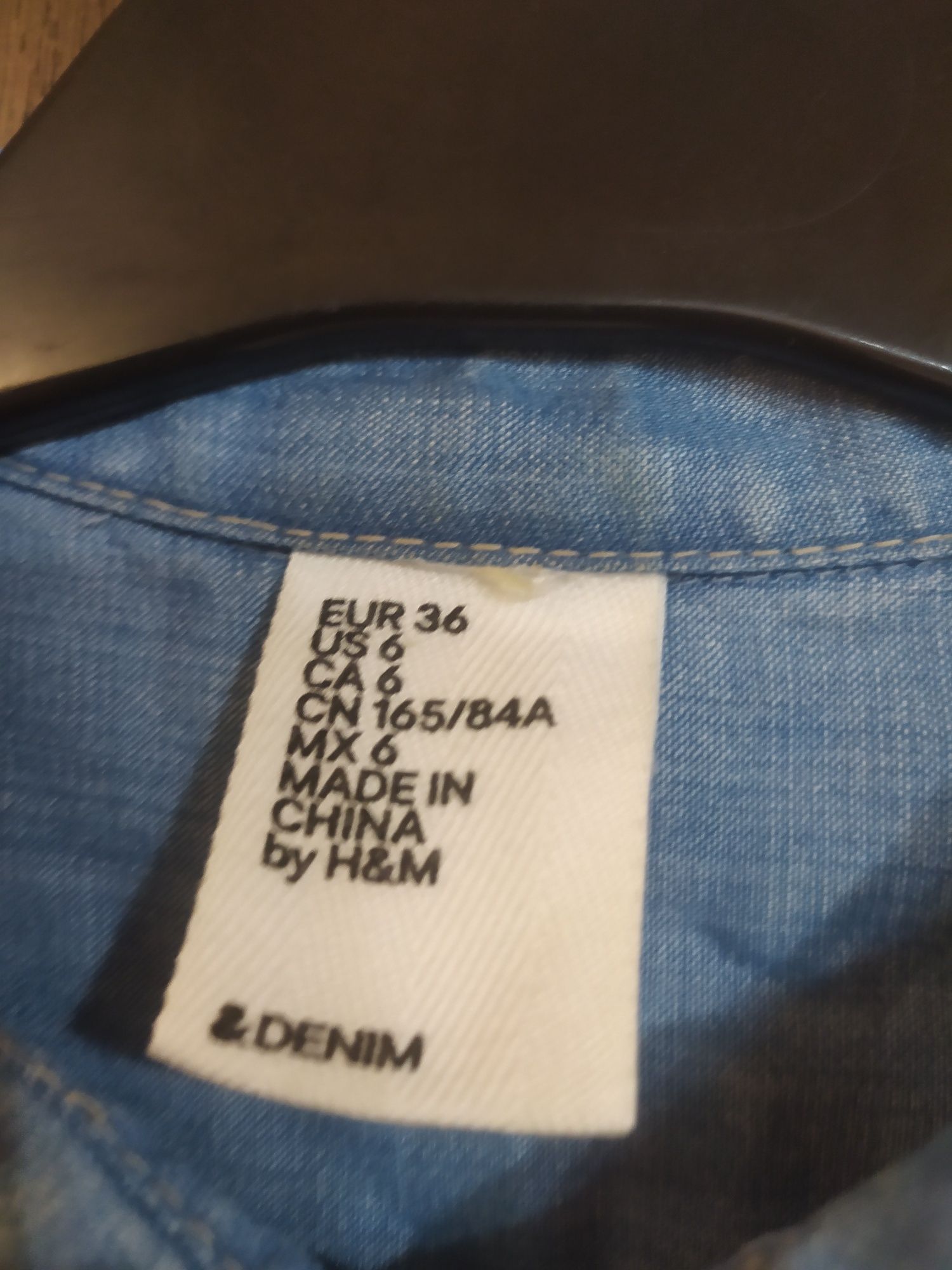 Sukienka tunika rozmiar 36 S rozpinana jedwabna H&M