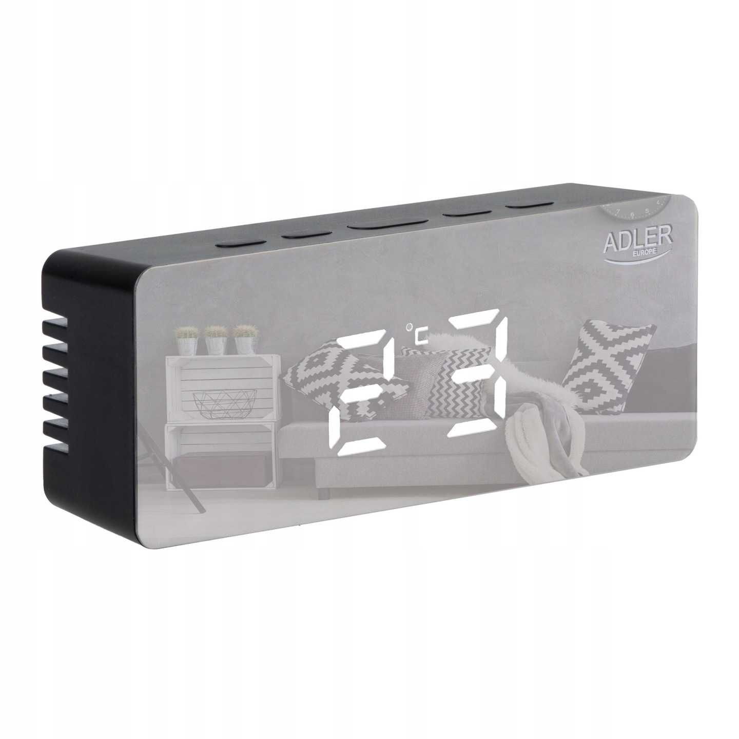 Zegar elektroniczny budzik cyfrowy termometr LED