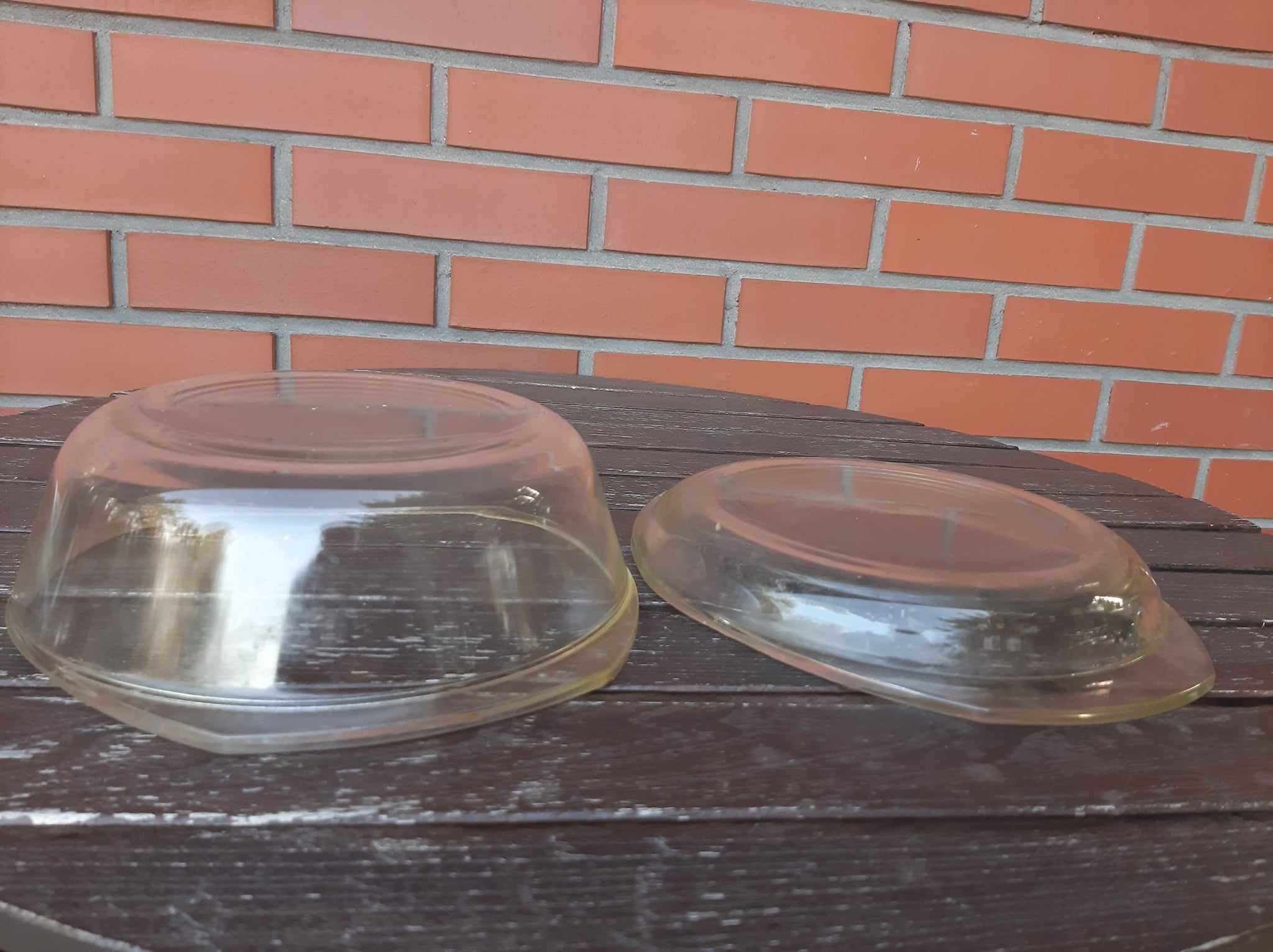 Naczynie żaroodporne / pojemnik szklany (lekko ukruszone)